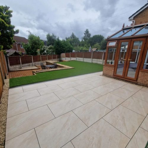 Backgarden paving